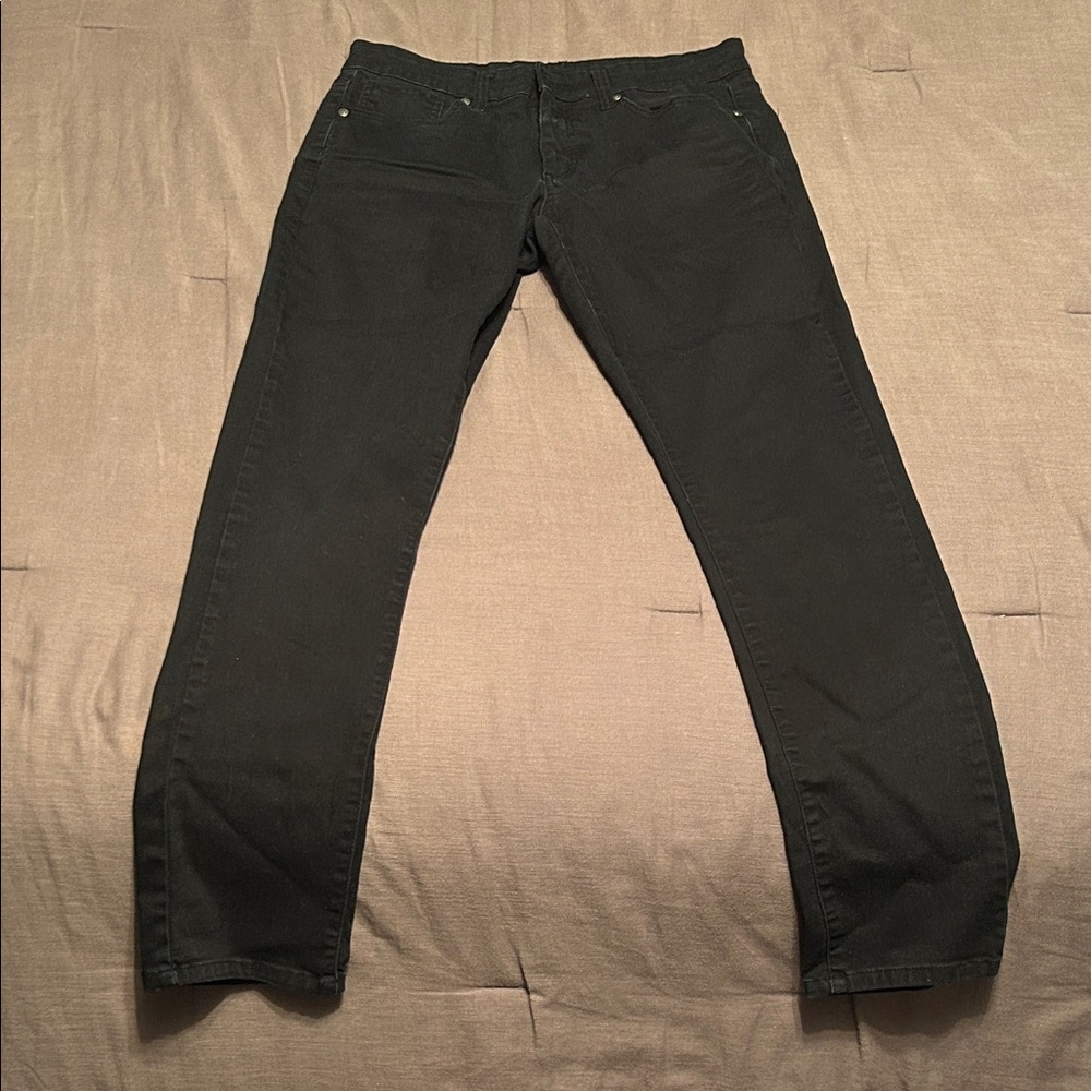 Men's Regular Fit Black Ethanol Jeans
